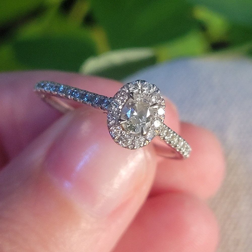 14K White Gold 0.50TW Diamond Ring